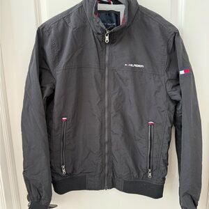 Tommy Hilfiger Men's Black Windbreaker Jacket